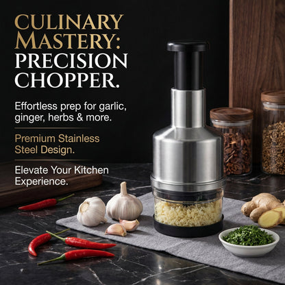 Multi-functional garlic chopper