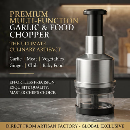 Multi-functional garlic chopper